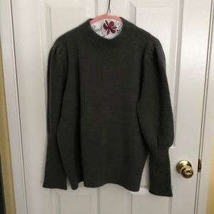 Olive bell sleeve sweater